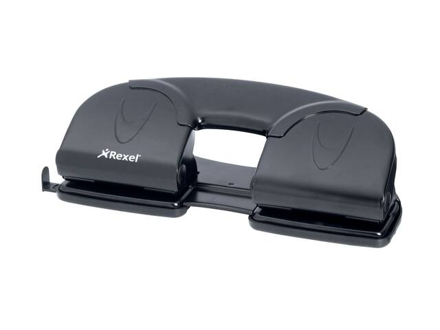 Perforator Rexel V412 4-gaats 12 vel zwart