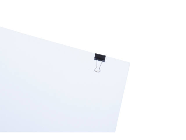 Papierklem MAUL 213 foldback 16mm zwart 12 stuks