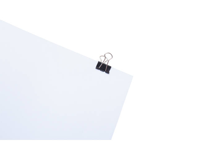 Papierklem MAUL 213 foldback 19mm zwart 12 stuks