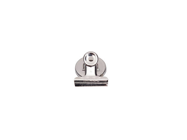 Papierklem MAUL Bulldog magneet 30mm zilver 2st
