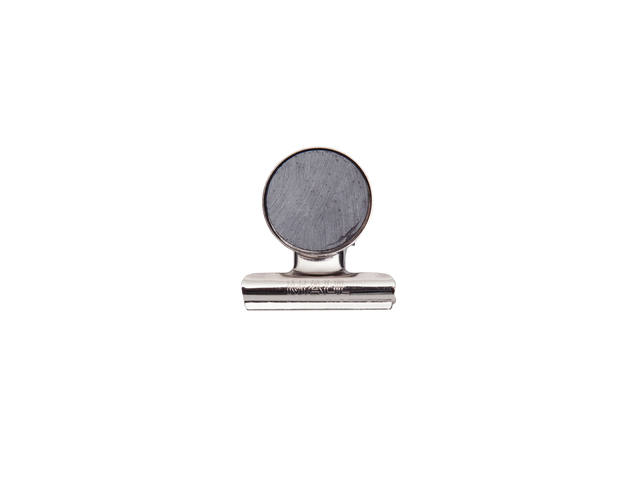 Papierklem MAUL Bulldog magneet 40mm zilver 2st