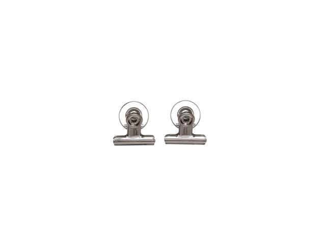 Papierklem MAUL Bulldog magneet 40mm zilver 2st