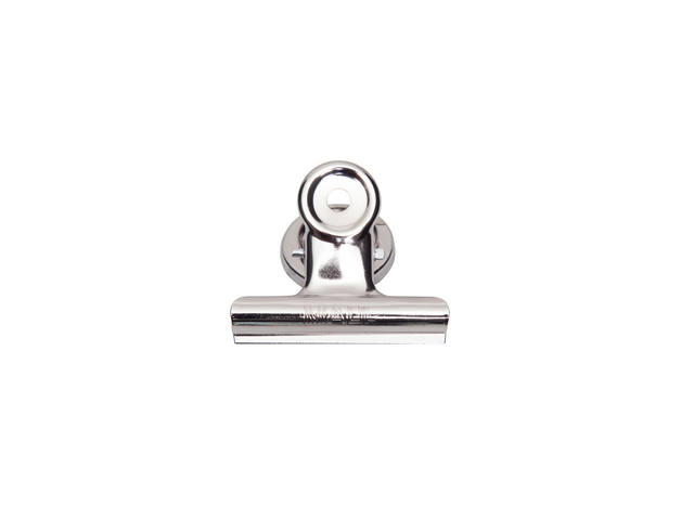 Papierklem MAUL Bulldog magneet 52mm zilver 2st
