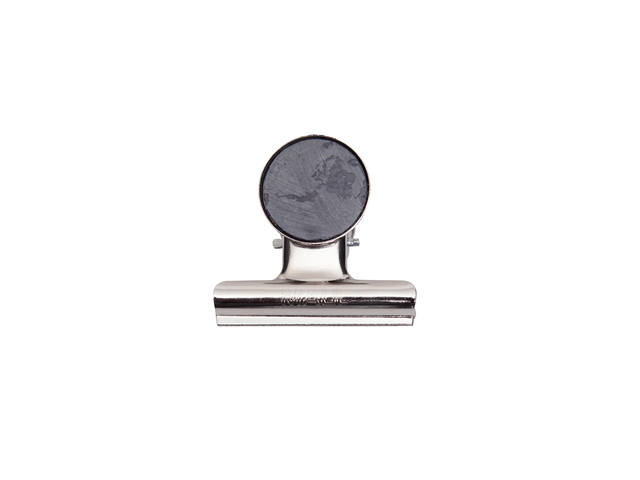 Papierklem MAUL Bulldog magneet 52mm zilver 2st