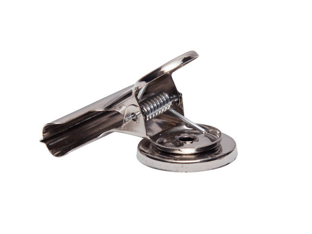 Papierklem MAUL Bulldog magneet 52mm zilver 2st