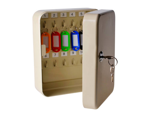 Sleutelkast Qbasic 20 haken beige