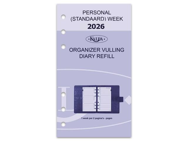 Agendavulling 2027 Kalpa Personal 7dagen/2pagina s
