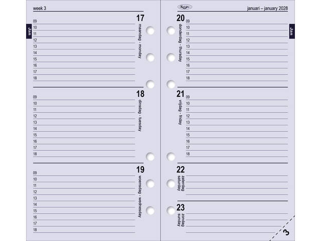 Agendavulling 2027 Kalpa Personal 7dagen/2pagina s