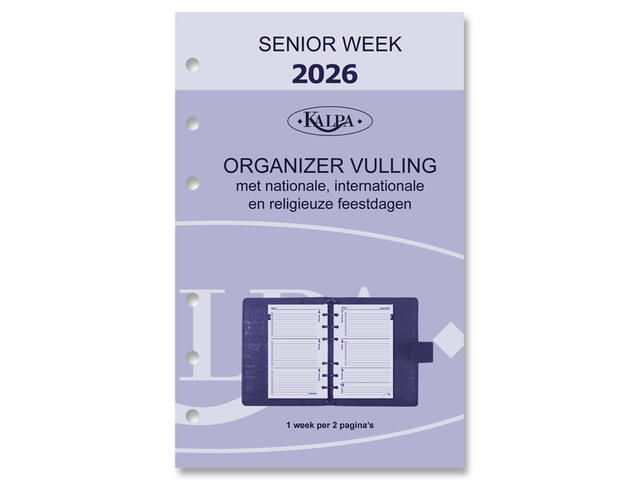 Agendavulling 2027 Kalpa Senior 7dagen/2pagina s