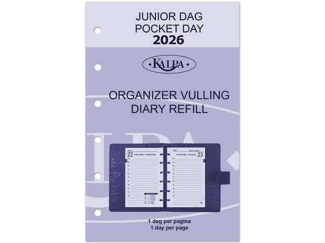 Agendavulling 2027 Kalpa Pocket 1dag/1pagina
