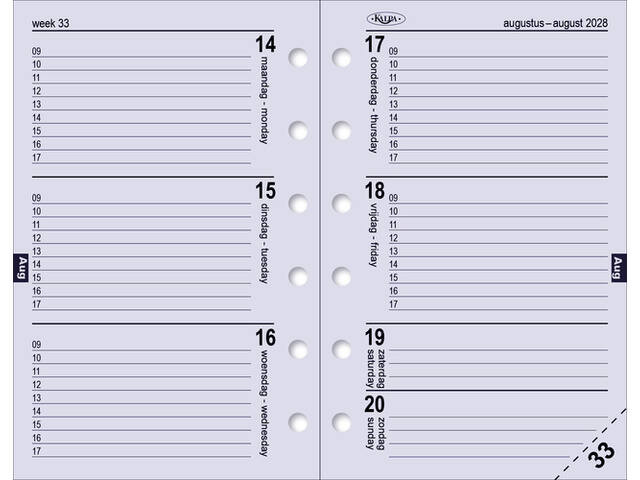 Organizer Kalpa Pocket incl ag26-27 7d/2p keta br