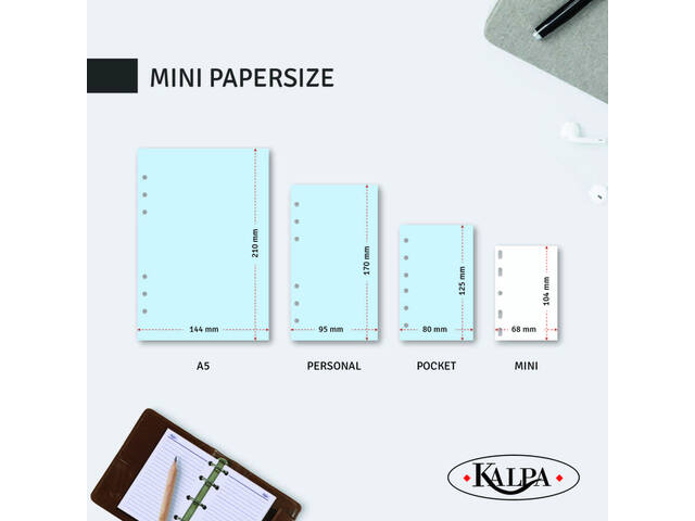 Agendavulling 2027 Kalpa Mini 7d/2p
