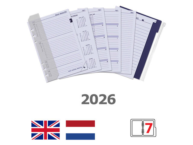Agendavulling 2027 Kalpa A5 jaardoos 7d/2p