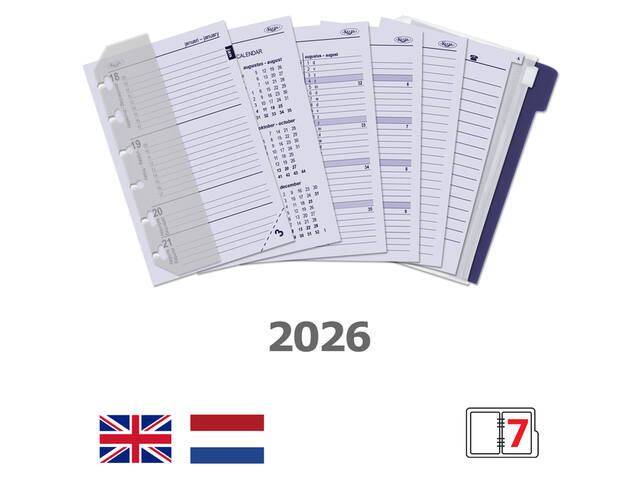 Agendavulling 2027 Kalpa Pocket jaardoos 7d/2p