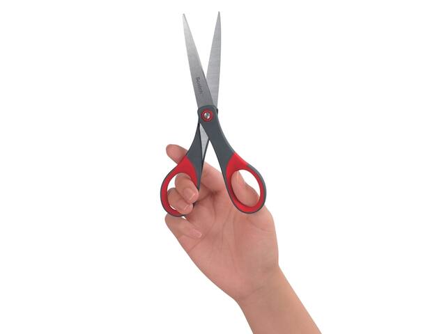 Schaar Scotch 18cm precision rood blister