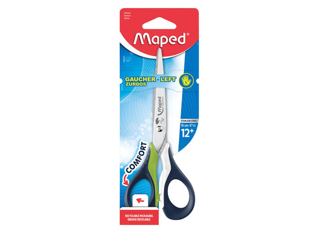 Schaar Maped Sensoft 16cm links assorti