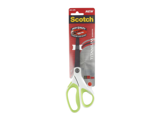 Schaar Scotch 20cm titanium  groot oog groen bl