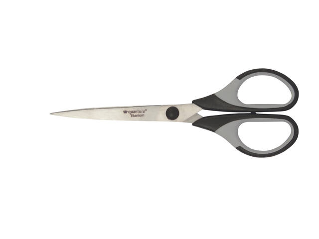 Schaar Quantore 170mm titanium + soft grip handvat