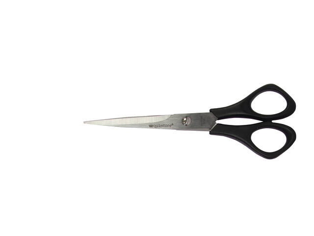 Schaar Quantore 160mm +plastic handvat zwart