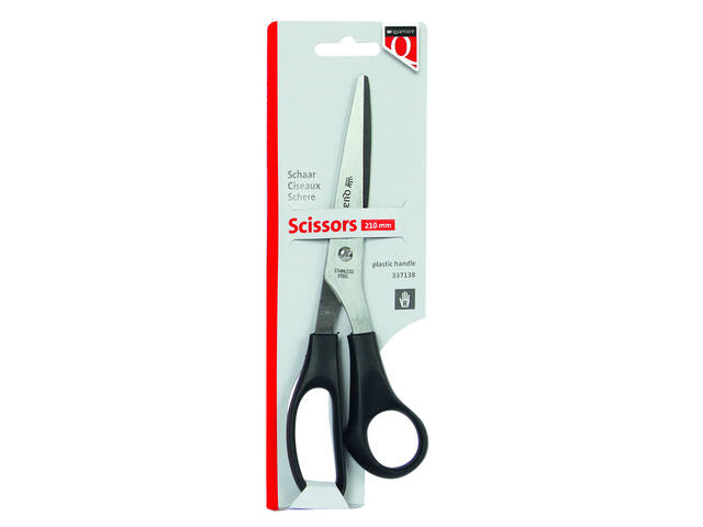 Schaar Quantore 210mm +plastic handvat zwart