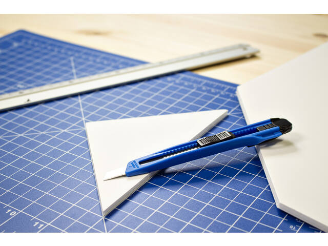 Snijmes Westcott Office 9mm schuif blauw