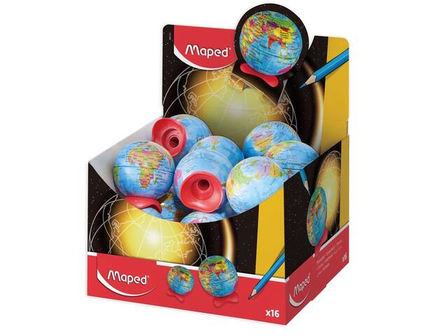 Puntenslijper Maped Globe display a 16 stuks