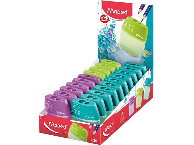 Puntenslijper Maped Shaker 2gaats display 20 stuks