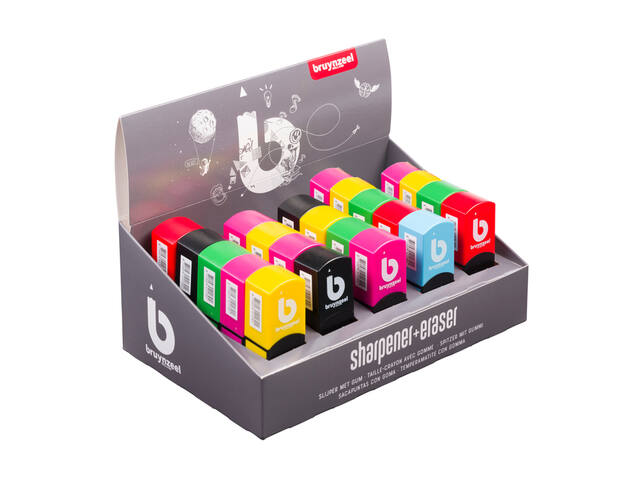 Puntenslijper-gum Bruynzeel Teens assorti