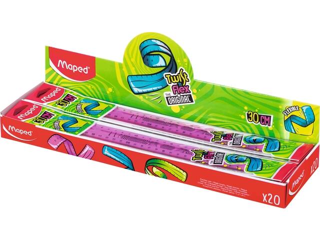 Liniaal Maped Twist  n Flex 30cm assorti