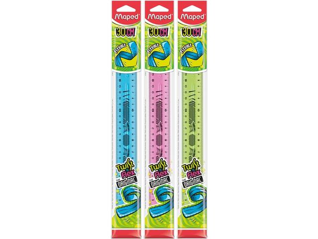 Liniaal Maped Twist  n Flex 30cm assorti