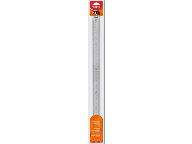 Liniaal Maped metaal 50cm