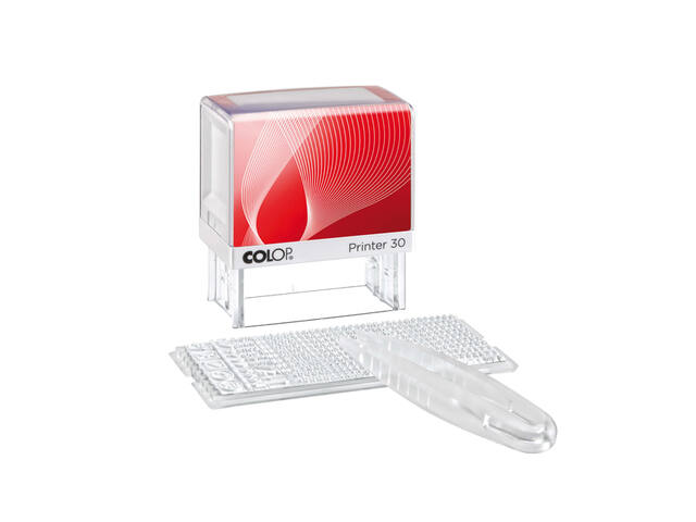Tekststempel Colop Printer 301 letterset en pincet