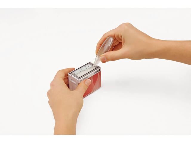 Tekststempel Colop Printer 301 letterset en pincet