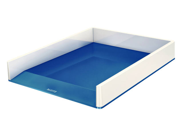 Brievenbak Leitz WOW wit/blauw