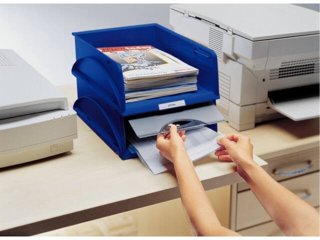 SORTEERBAK LEITZ 5231 SORTY A4 BLAUW KLEP TR MAT