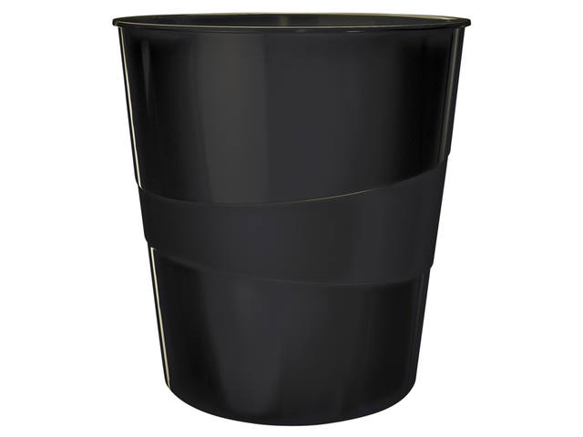 PAPIERBAK LEITZ WOW 15 LITER ZWART