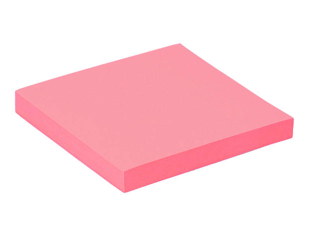 Memoblok Quantore 76x76mm roze