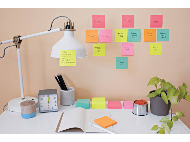 Memoblok Post-it 2030 76x76mm kubus ultra assorti