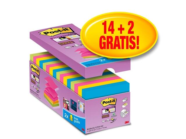 Memoblok Post-it Z-Note S330 Super Sticky ass