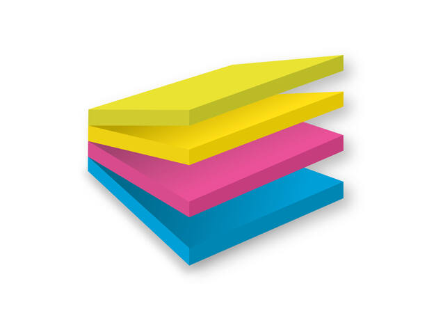 Memoblok Post-it 2014 Super Sticky 76x76mm Rio