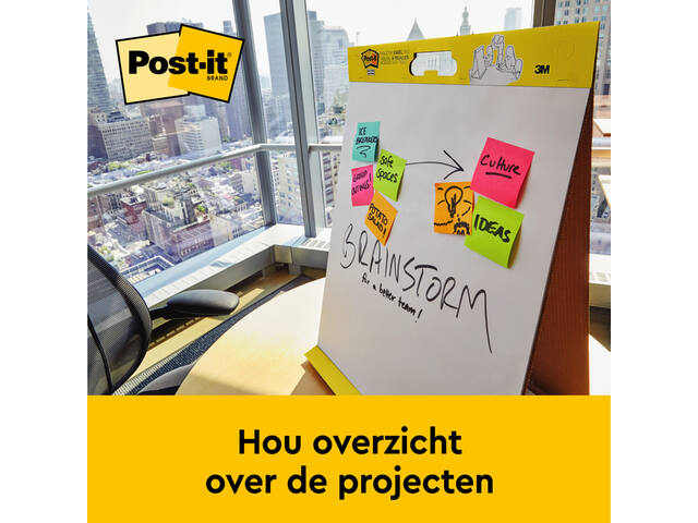 Meeting chart Post-it 563R Super Sticky tafel wit