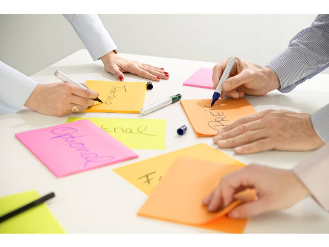 Memoblok Post-it 6845 Super Sticky 203x152mm ass
