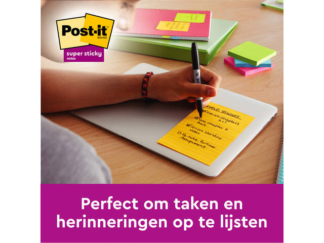 Memoblok Post-it 659 102x152mm geel