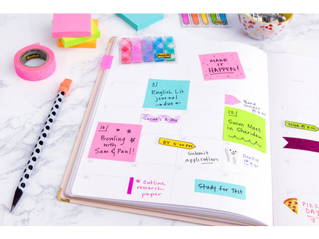 Memoblok Post-it 2028 76x76mm kubus pastel blauw
