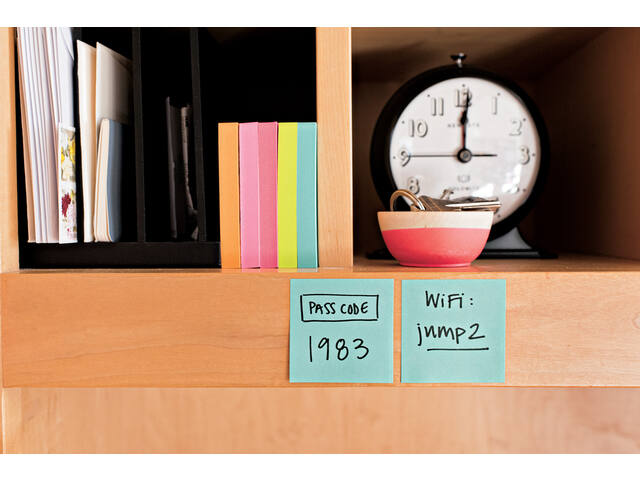 Memoblok Post-it 2028 76x76mm kubus pastel blauw
