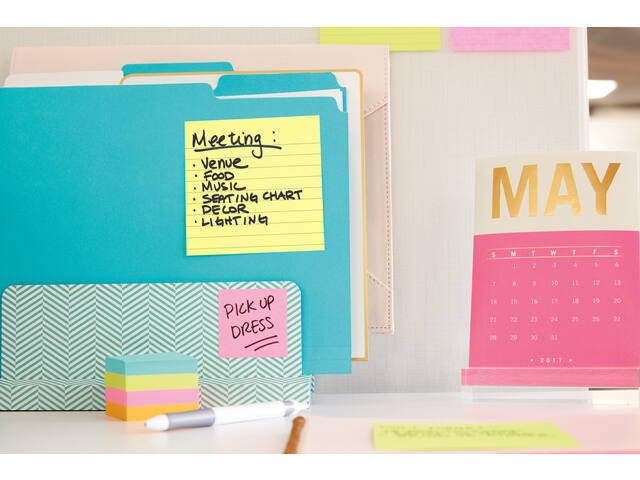 Memoblok Post-it 660 lijn 102x152mm canary yellow