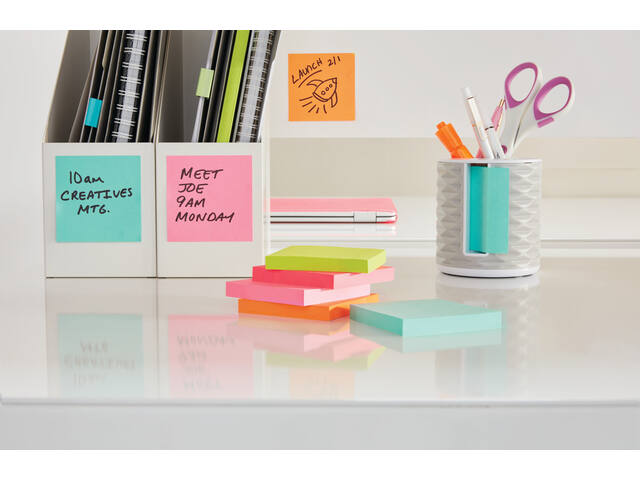 Memoblok Post-it 2028 76x76mm kubus pastel groen
