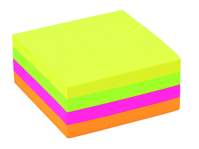 Memoblok Quantore 76x76mm sticky neon ass