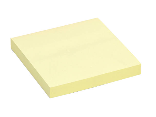 Memoblok Quantore 76x76mm geel