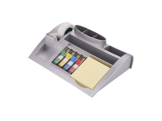 Bureau organiser Post-it C50 zilvergrijs incl inh